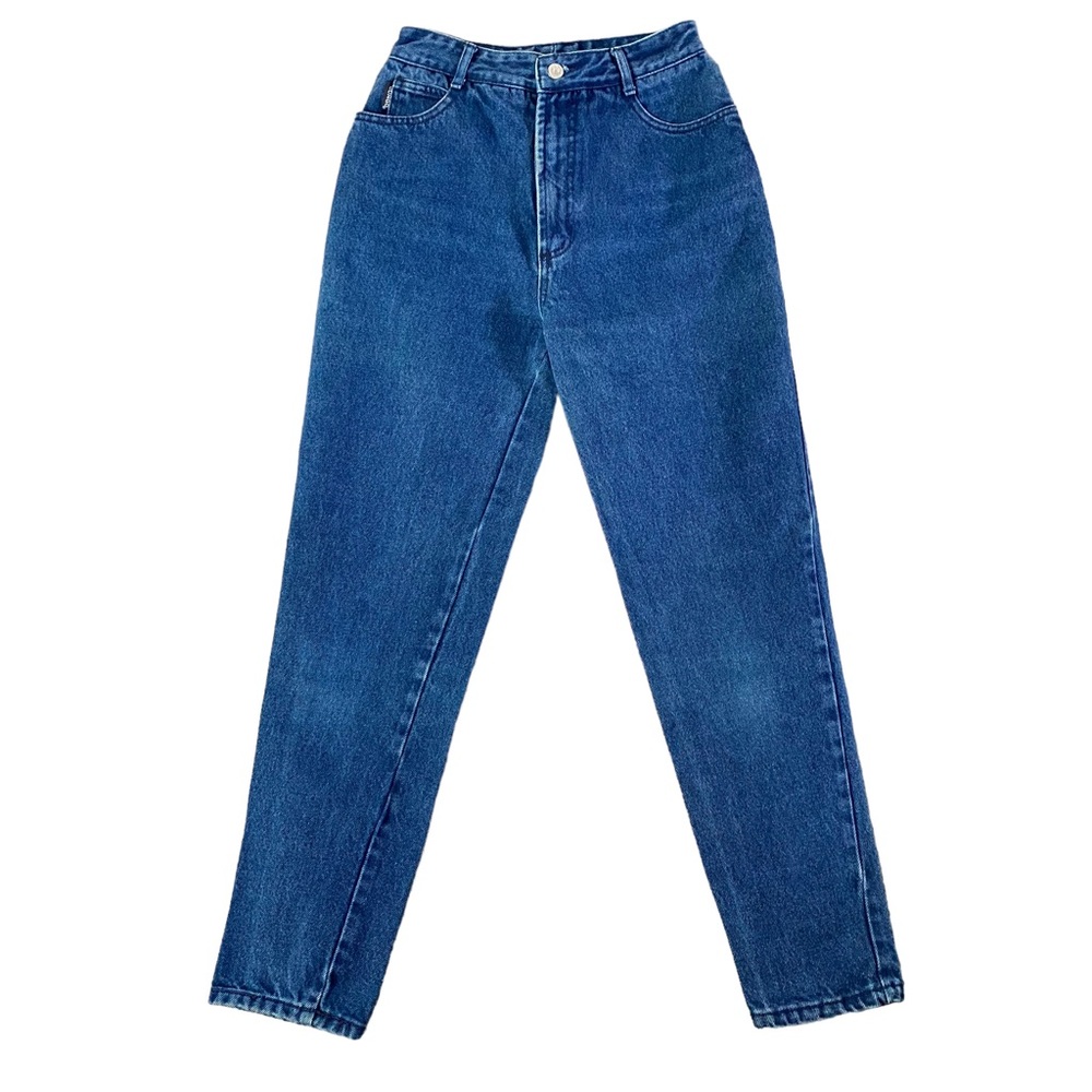 Vintage Bongo Jeans Womens 9 / 25x28 Blue Tapered High Rise Mom Y2K 90s USA Made